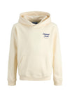 Jack & Jones Boy Typo Back Print Long Sleeve Hoodie, Cream
