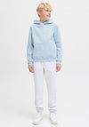 Jack & Jones Boy Typo Back Print Long Sleeve Hoodie, Blue