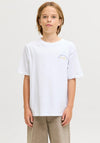 Jack & Jones Boys Meadows Graphic Short Sleeve Tee, White