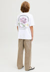 Jack & Jones Boys Meadows Graphic Short Sleeve Tee, White