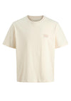 Jack & Jones Boy Meadows Back Graphic Tee, Cream