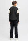 Jack & Jones Boy Norrebro Long Sleeve Polo Sweater, Black