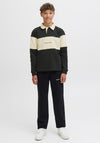 Jack & Jones Boy Norrebro Long Sleeve Polo Sweater, Black