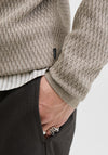 Jack & Jones Reagan Textured Knit Sweater, Greige