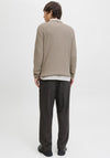 Jack & Jones Reagan Textured Knit Sweater, Greige