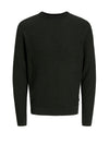 Jack & Jones Reagan Textured Knit Sweater, Dark Grey