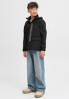 Jack & Jones Boys Matt Softshell Hooded Jacket, Black