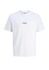 Jack & Jones Boy Soho Short Sleeve Top, White