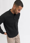 Jack & Jones Bradfort Knit Polo Shirt, Black