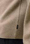 Jack & Jones Bradfort Knit Polo Shirt, Dark Beige