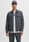 Jack & Jones Point Commute Overshirt, Black Oyster