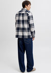 Jack & Jones Ayle Check Overshirt, Dark Navy Melange