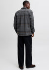 Jack & Jones Ayle Check Overshirt, Dark Grey Multi
