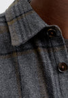 Jack & Jones Ayle Check Overshirt, Dark Grey Multi