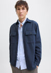 Jack & Jones Ayle Overshirt, Dark Navy Melange