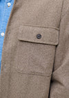 Jack & Jones Ayle Overshirt, Taupe Melange