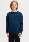 Jack & Jones Point Long Sleeve Sweater, Blue