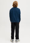 Jack & Jones Point Long Sleeve Sweater, Blue