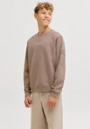 Jack & Jones Point Long Sleeve Sweater, Beige
