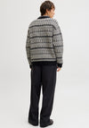 Jack & Jones Max Fairisle Knit Crew Neck Jumper, Black