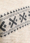Jack & Jones Max Fairisle Knit Crew Neck Jumper, Beige