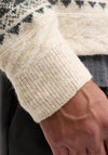 Jack & Jones Max Fairisle Knit Crew Neck Jumper, Beige