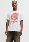 Jack & Jones Holiday Cookie Cartoon T-Shirt, White