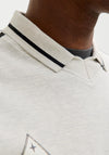 Jack & Jones Phase Football Knit Sweater, Ecru