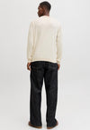 Jack & Jones Holiday Knit Crew Neck Sweater, Cream