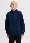 Jack & Jones Boy Long Sleeve Knit Jumper, Navy