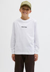 Jack & Jones Boy Norre Long Sleeve Top, White