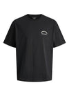 Jack & Jones Boy Meadows Back Graphic Tee, Black