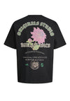 Jack & Jones Boy Meadows Back Graphic Tee, Black