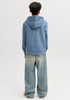Jack & Jones Boys Logo Long Sleeve Hoodie, Blue