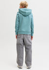 Jack & Jones Boys Logo Long Sleeve Hoodie, Green