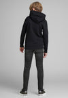 Jack & Jones Boys Liam Original 830 Skinny Jean, Black Denim