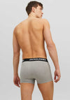 Jack & Jones Anthony 3 Pack Cotton Stretch Trunks, Black Multi