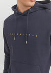 Jack & Jones Star Hoodie, Dark Navy
