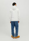 Jack & Jones Josh Hoodie, White Melange