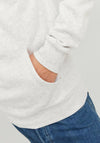 Jack & Jones Josh Hoodie, White Melange