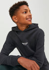 Jack & Jones Boys Vesterbro Long Sleeve Hoodie, Black