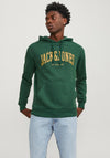Jack & Jones Josh Hoodie, Dark Green
