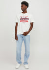 Jack & Jones Logo T-Shirt, Cloud Dancer