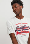 Jack & Jones Logo T-Shirt, Cloud Dancer