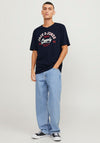Jack & Jones Logo T-Shirt, Navy Blazer