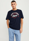 Jack & Jones Logo T-Shirt, Navy Blazer