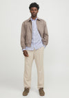 Jack & Jones Summer Striped Linen Shirt, Cashmere Blue