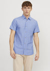Jack & Jones Abel Short Sleeve Shirt, Ensign Blue