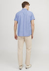 Jack & Jones Abel Short Sleeve Shirt, Ensign Blue