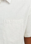 Jack & Jones Abel Short Sleeve Shirt, Cloud Dancer